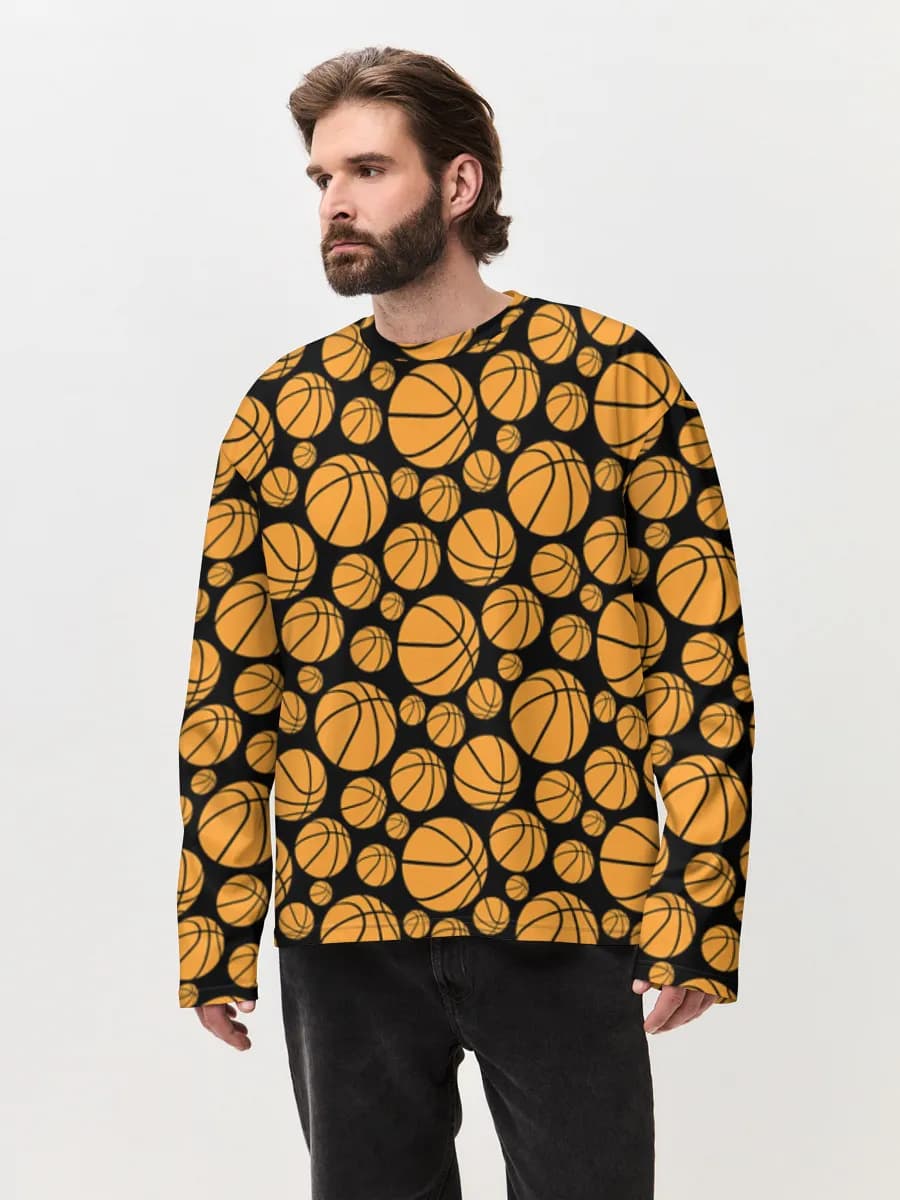 Men's oversized cotton long sleeve