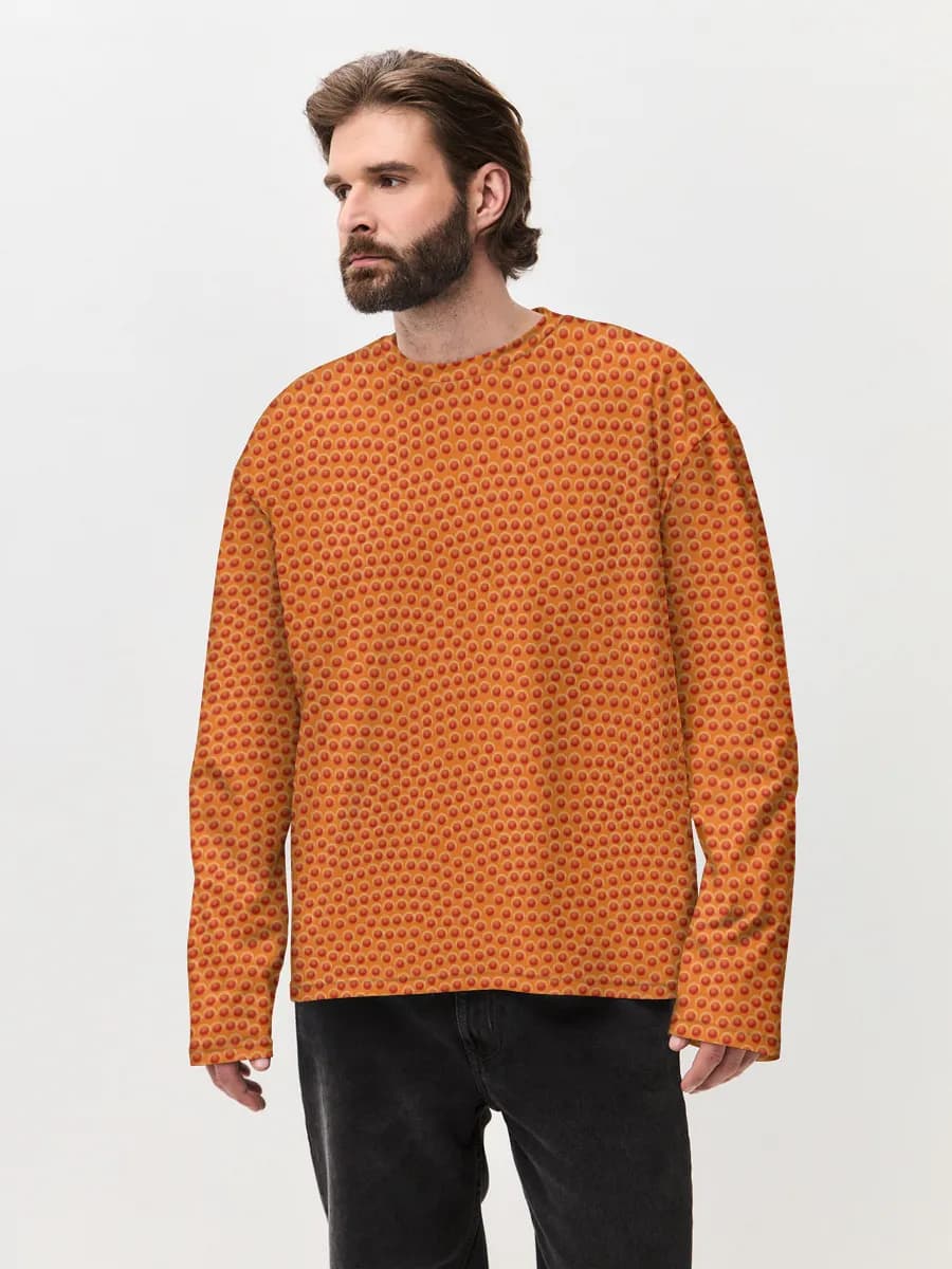 Men's oversized cotton long sleeve