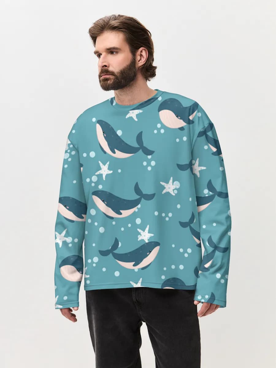 Cute Whales And Starfish