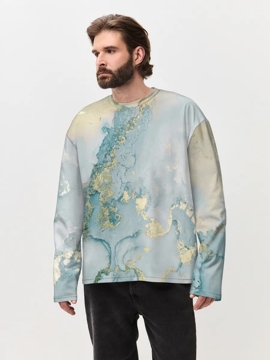 Men's oversized cotton long sleeve