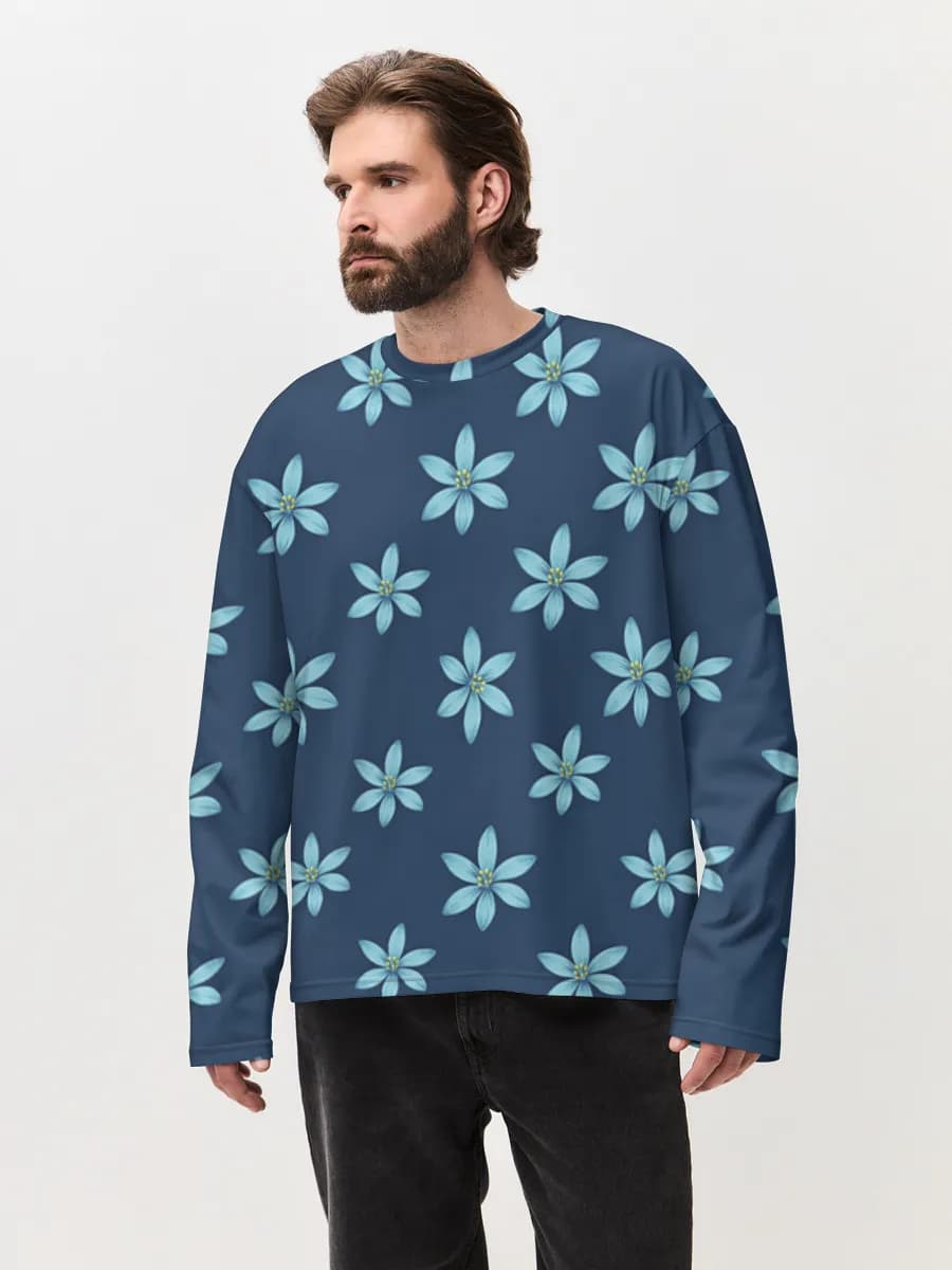 Blue Floral Scatter