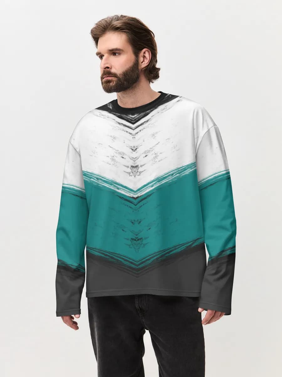 Men's oversized cotton long sleeve