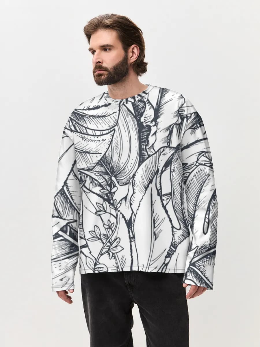 Tropical Botanical Line Art