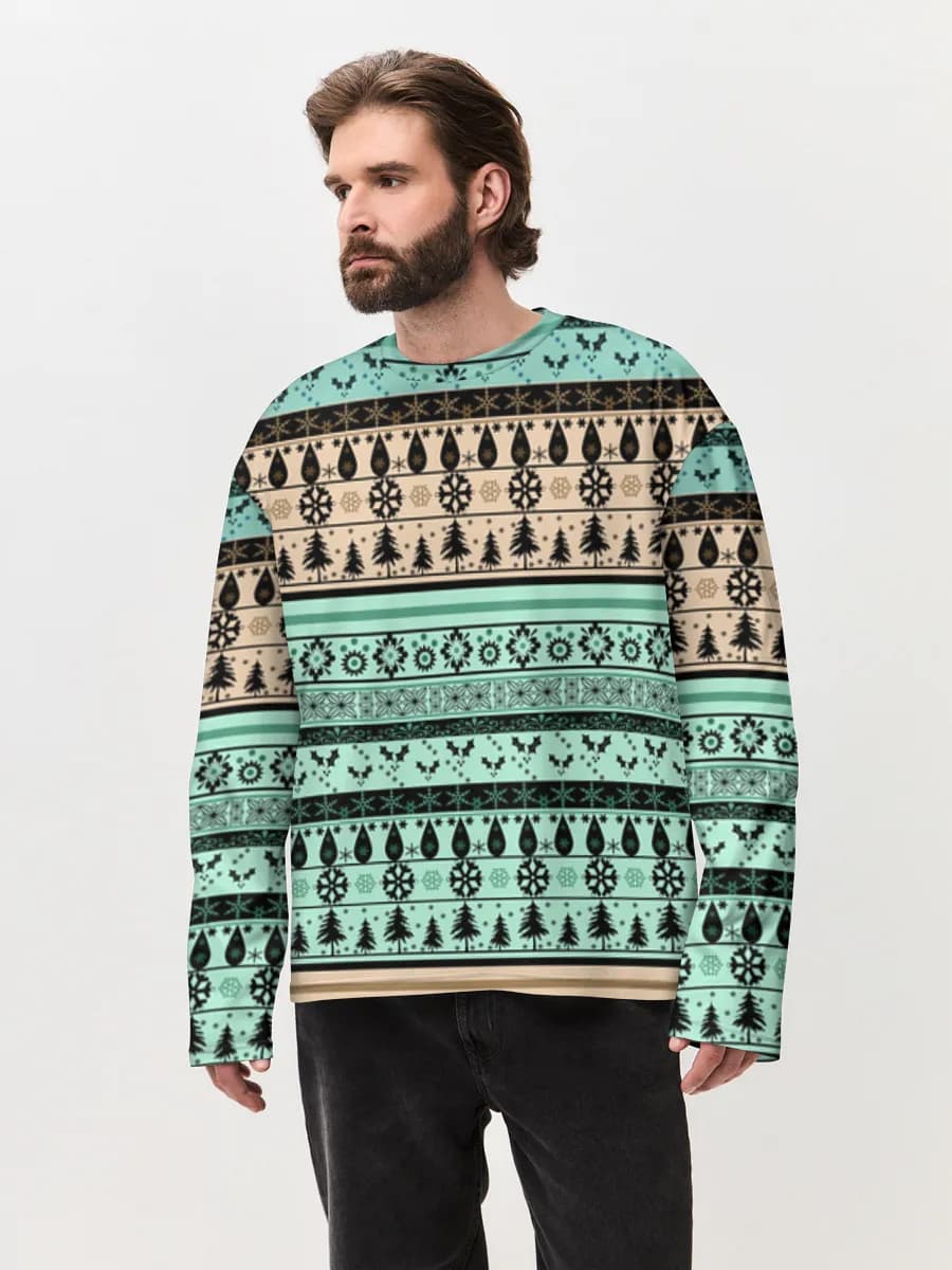 Men's oversized cotton long sleeve