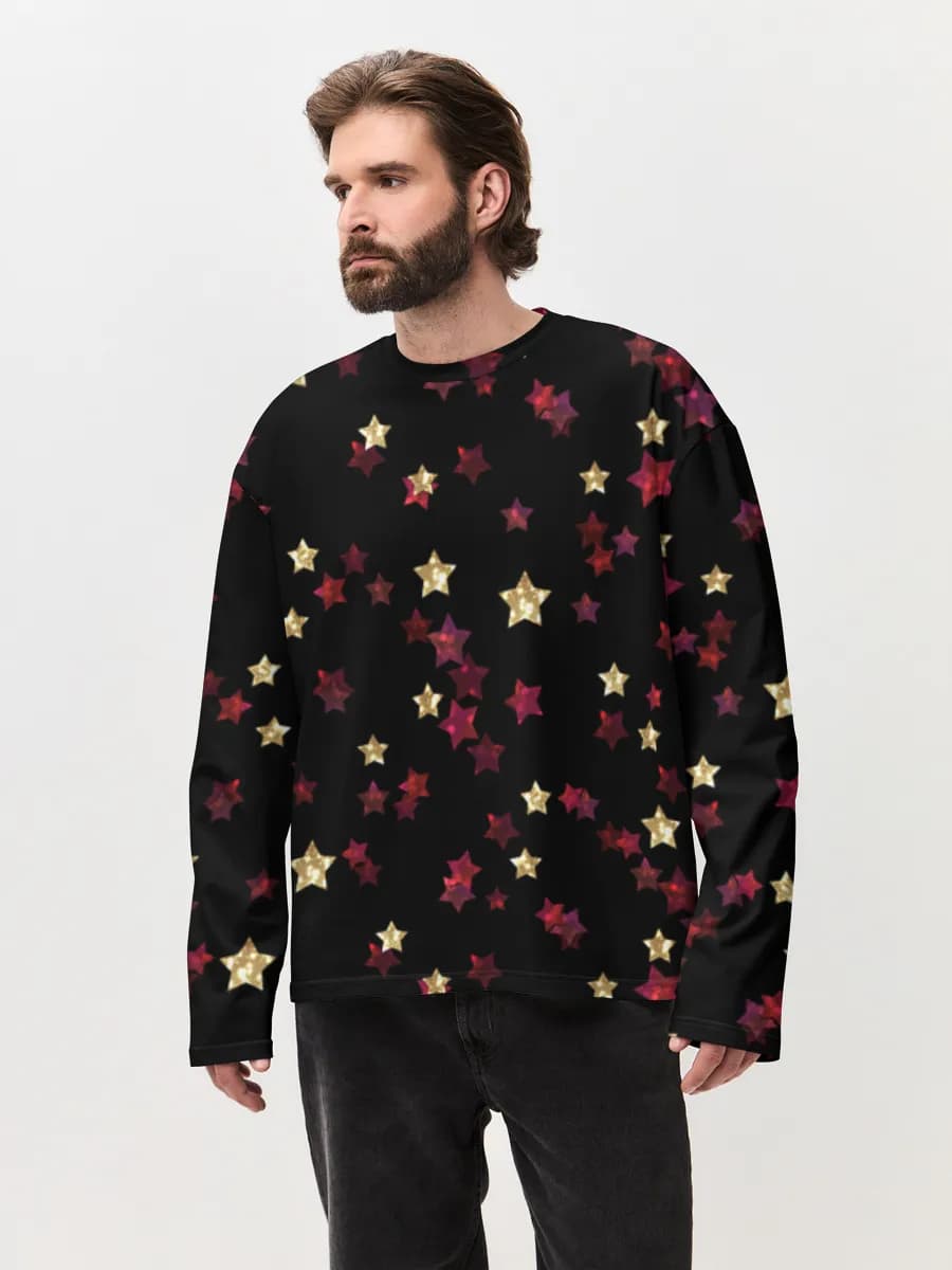Glitter Stars On Black