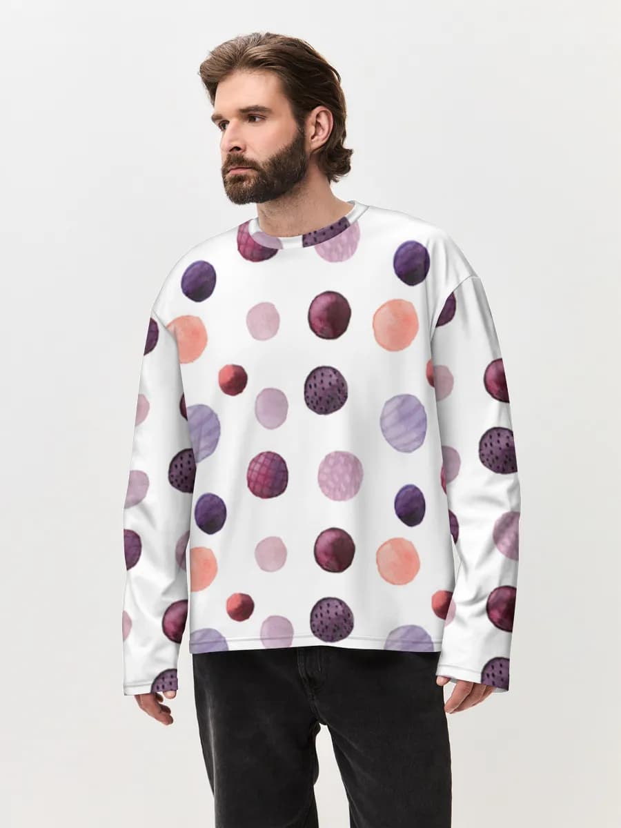 Men's oversized cotton long sleeve