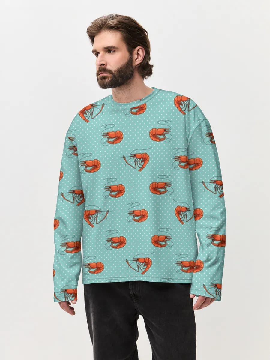 Men's oversized cotton long sleeve