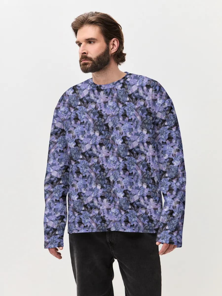Men's oversized cotton long sleeve