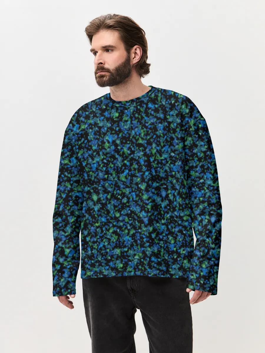 Men's oversized cotton long sleeve