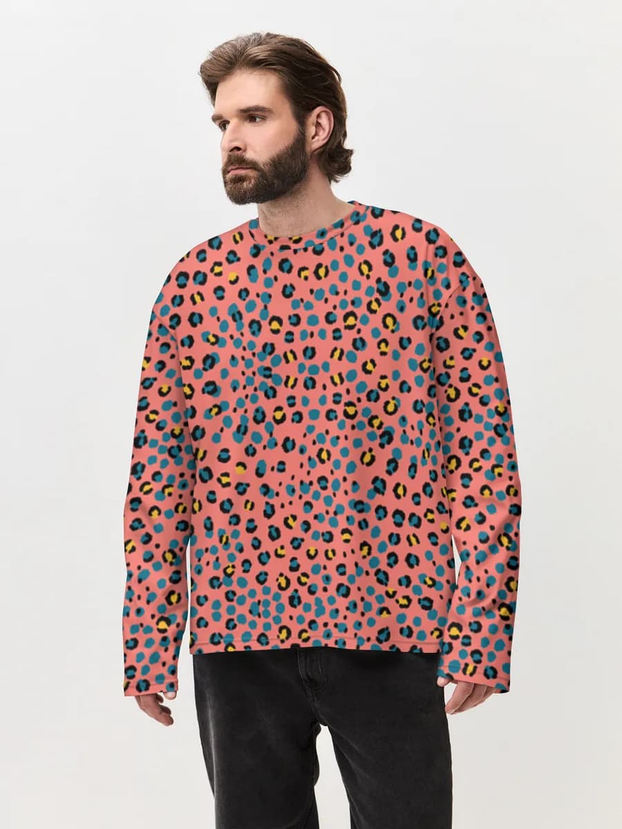 Men's oversized cotton long sleeve