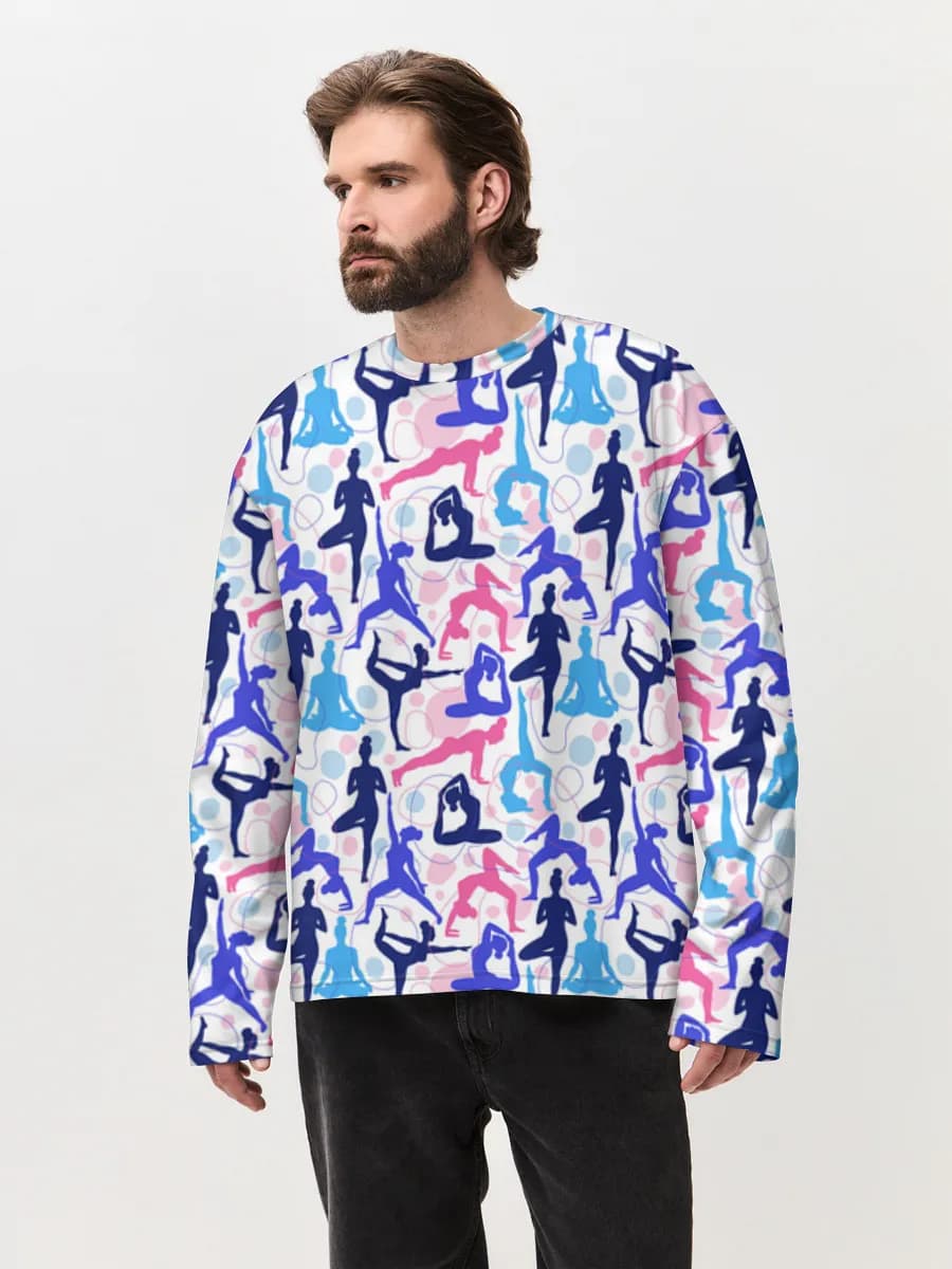 Men's oversized cotton long sleeve