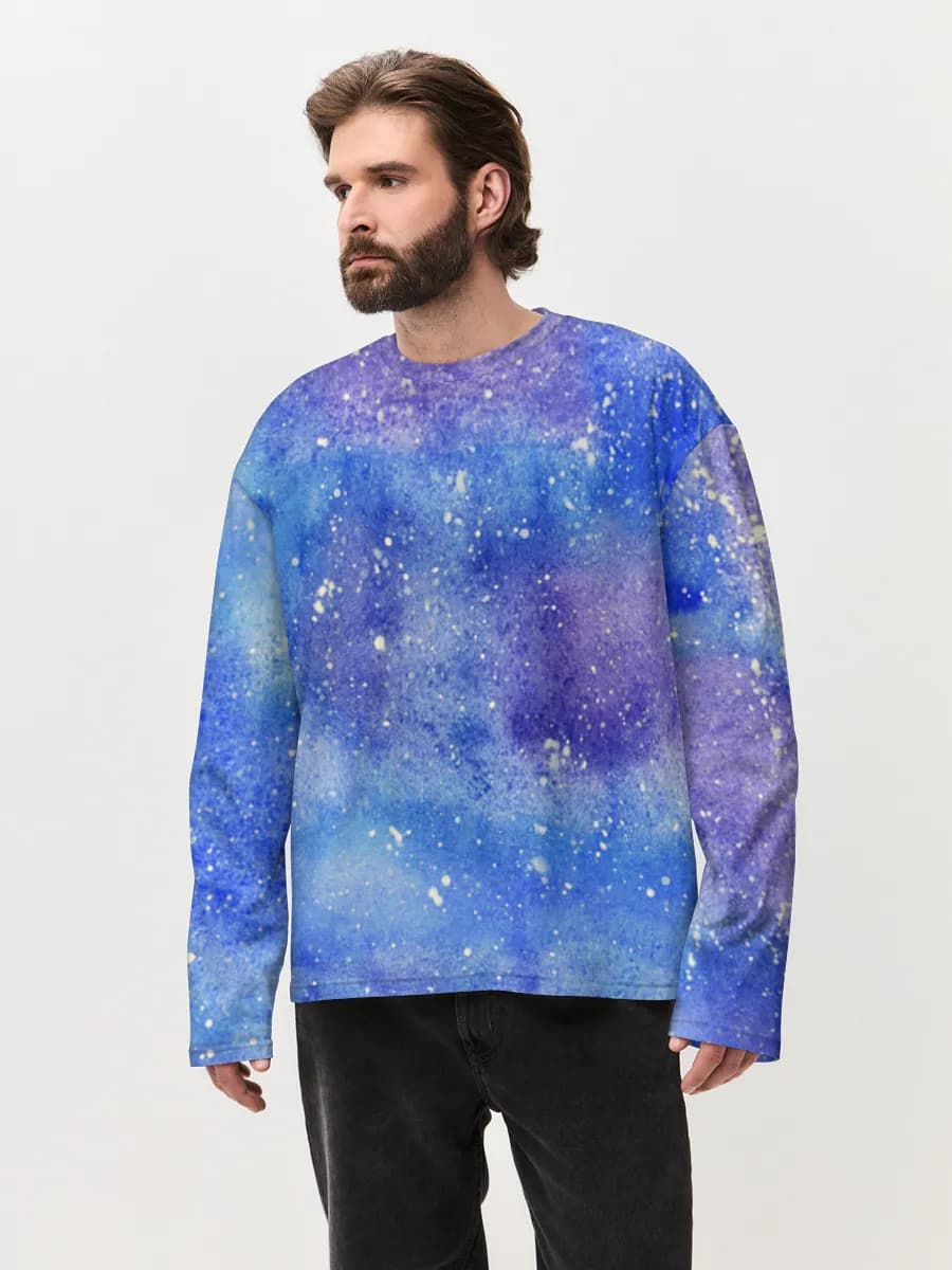 Men's oversized cotton long sleeve