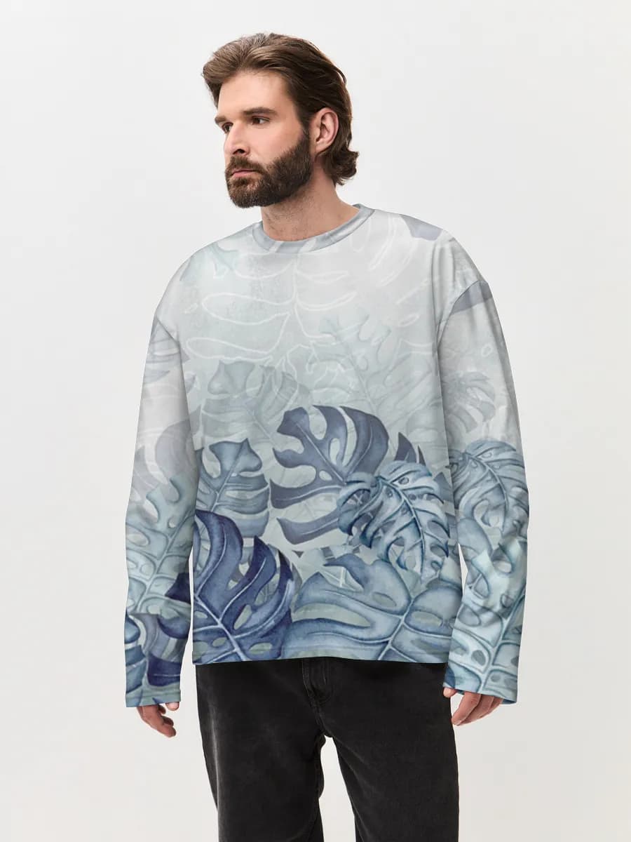 Men's oversized cotton long sleeve