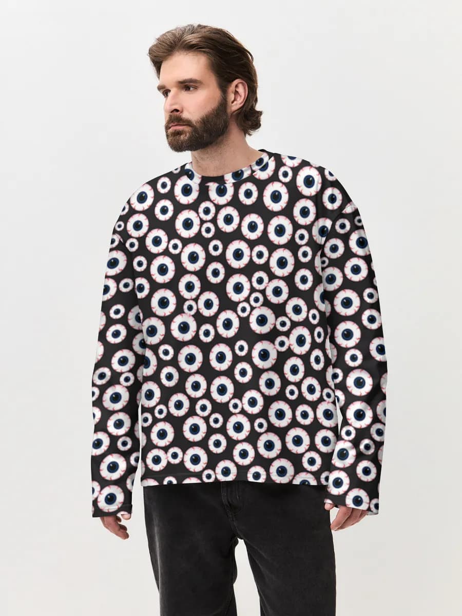 Men's oversized cotton long sleeve