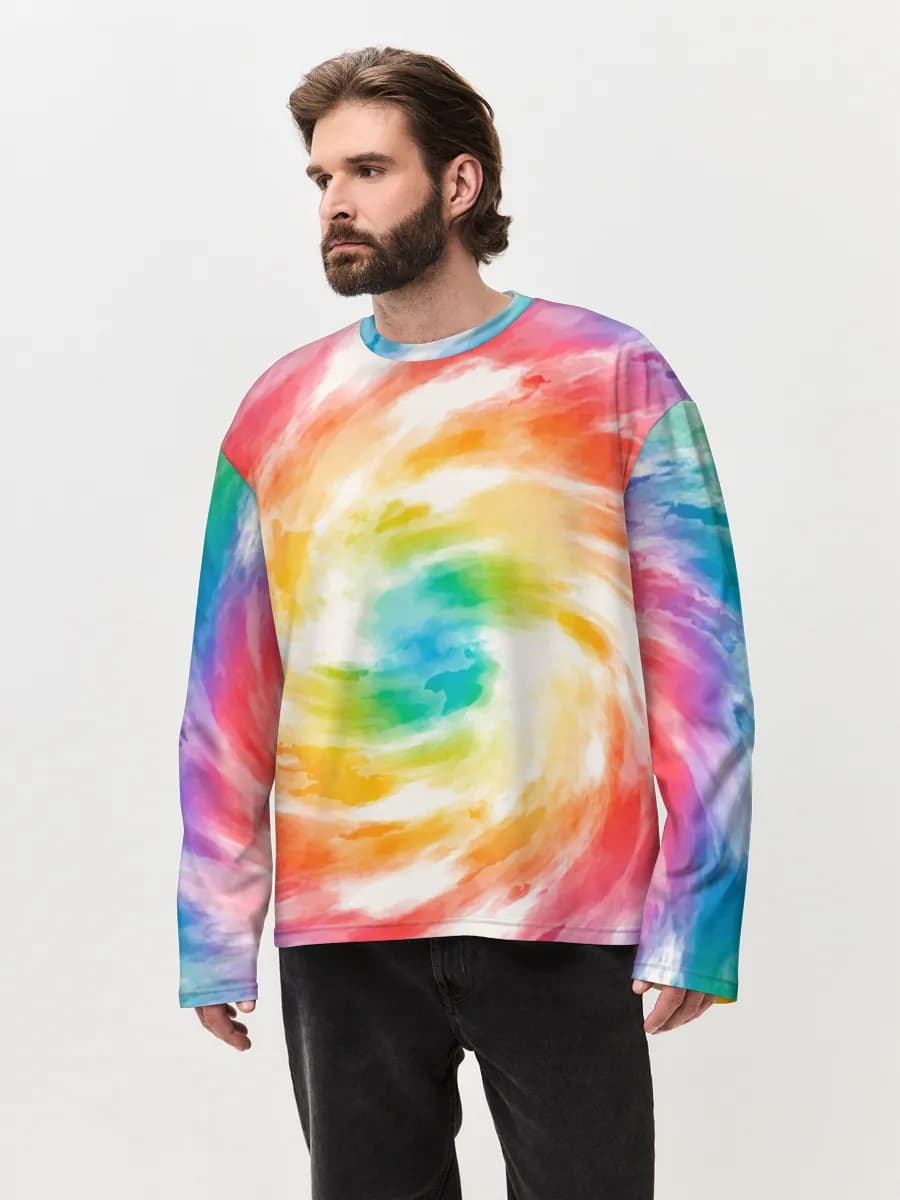 Men's oversized cotton long sleeve
