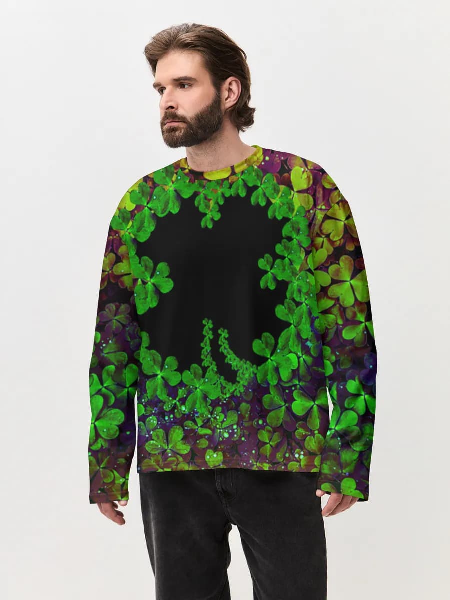 Men's oversized cotton long sleeve
