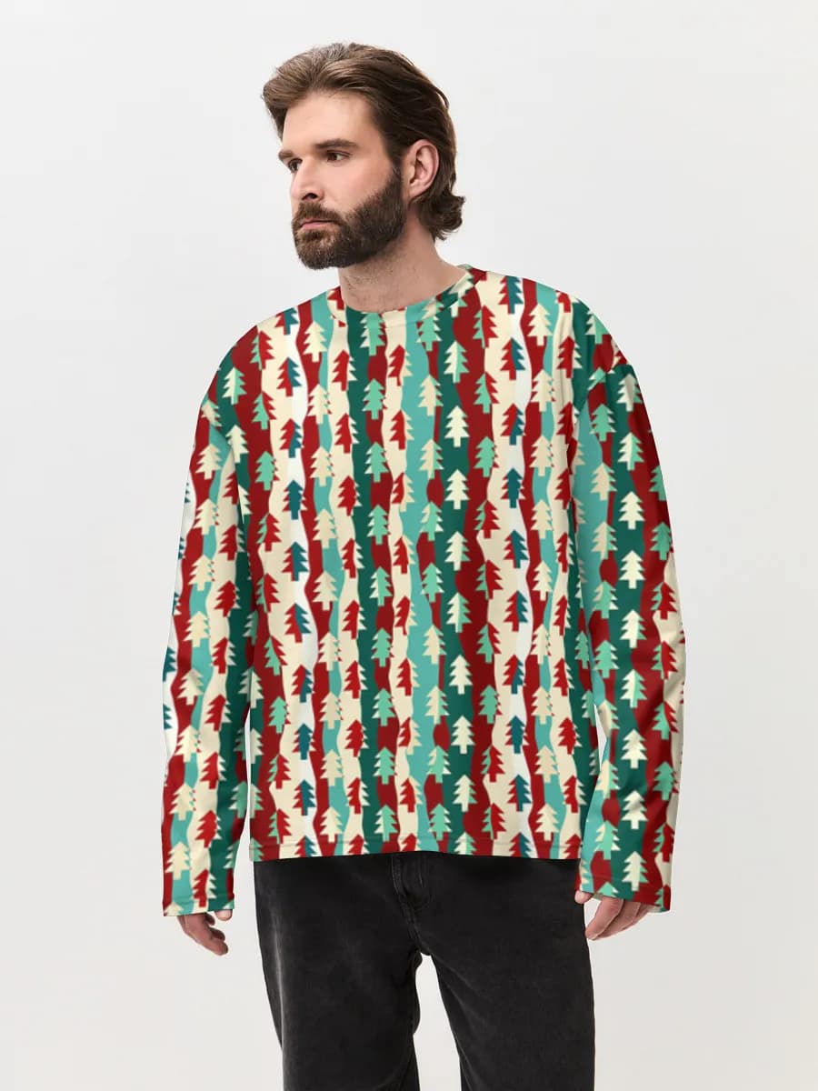 Men's oversized cotton long sleeve