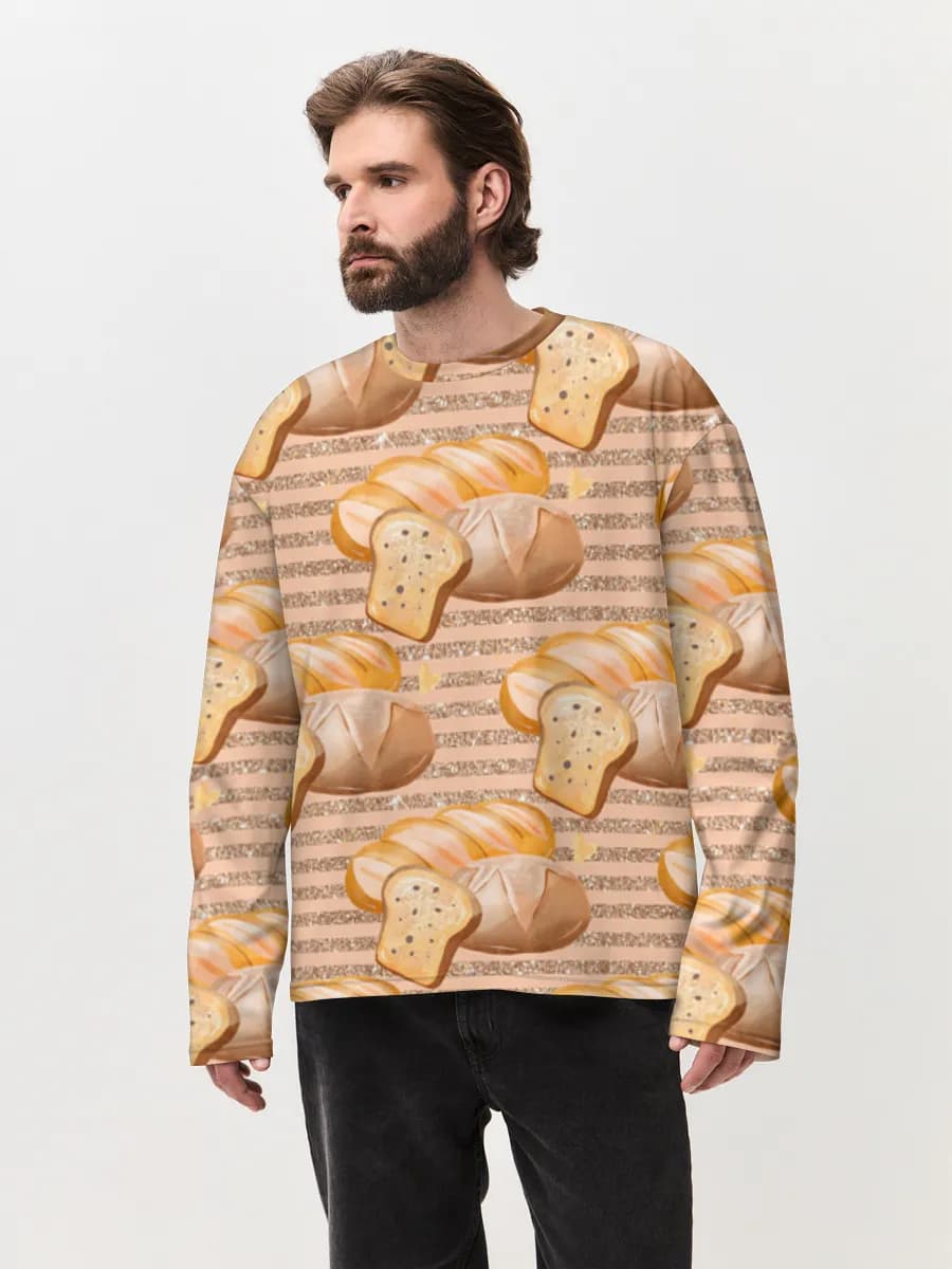 Men's oversized cotton long sleeve