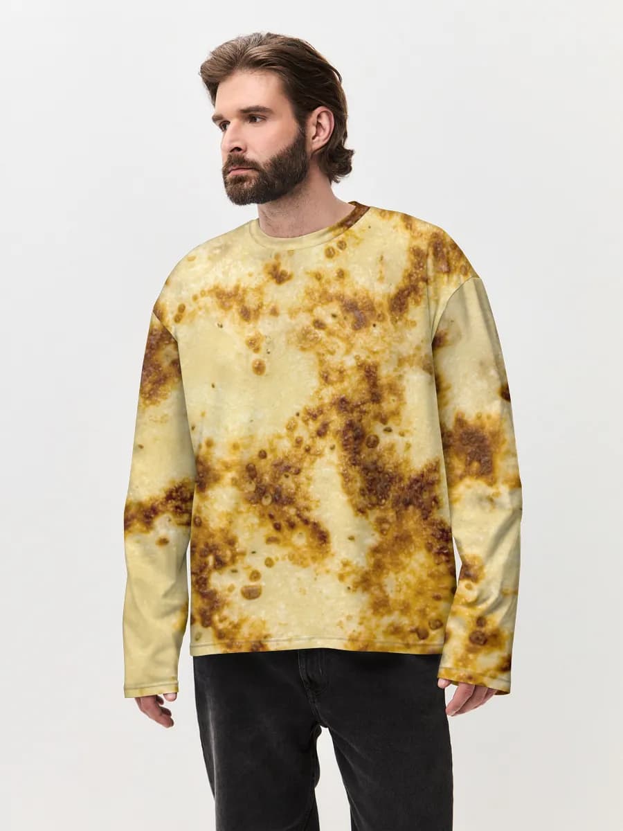 Men's oversized cotton long sleeve