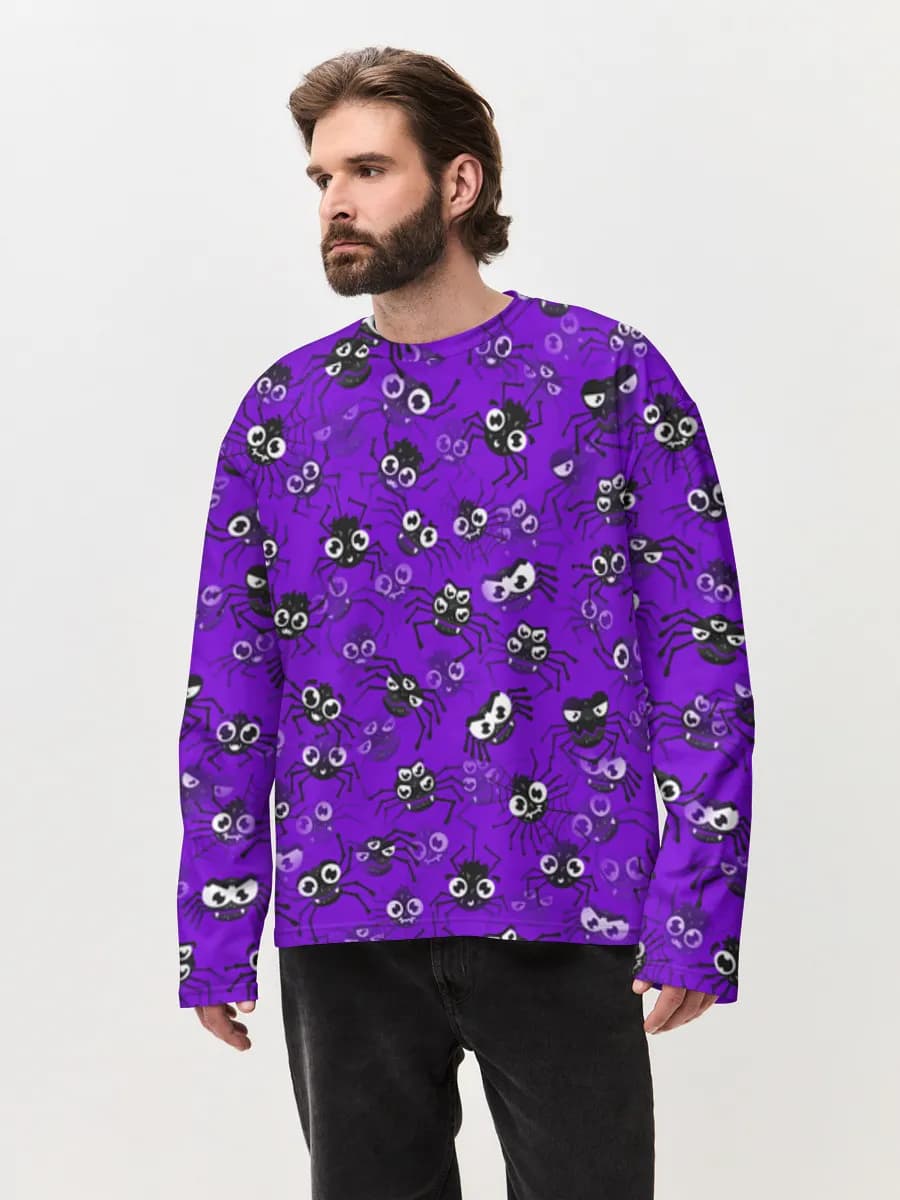 Men's oversized cotton long sleeve