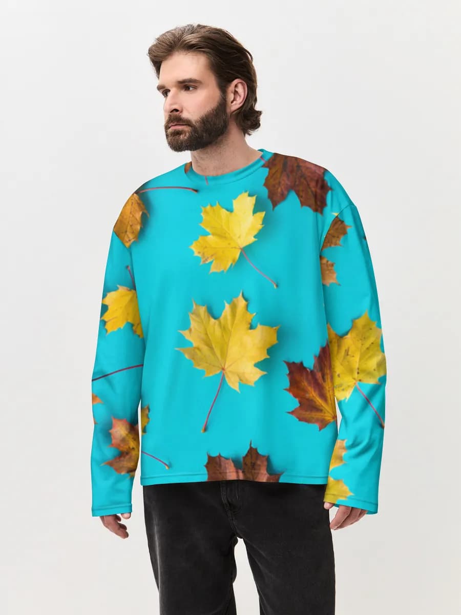 Men's oversized cotton long sleeve