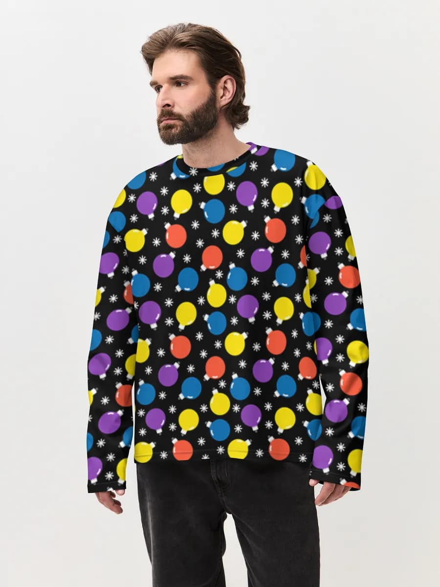 Men's oversized cotton long sleeve