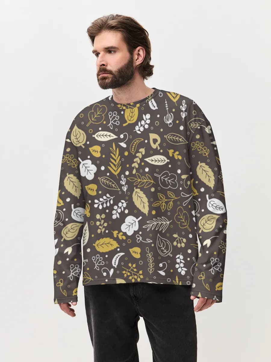 Men's oversized cotton long sleeve