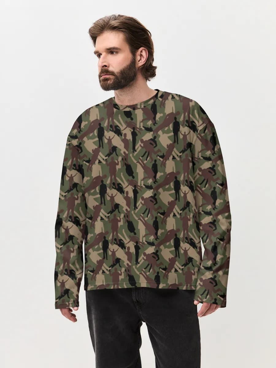 Men's oversized cotton long sleeve