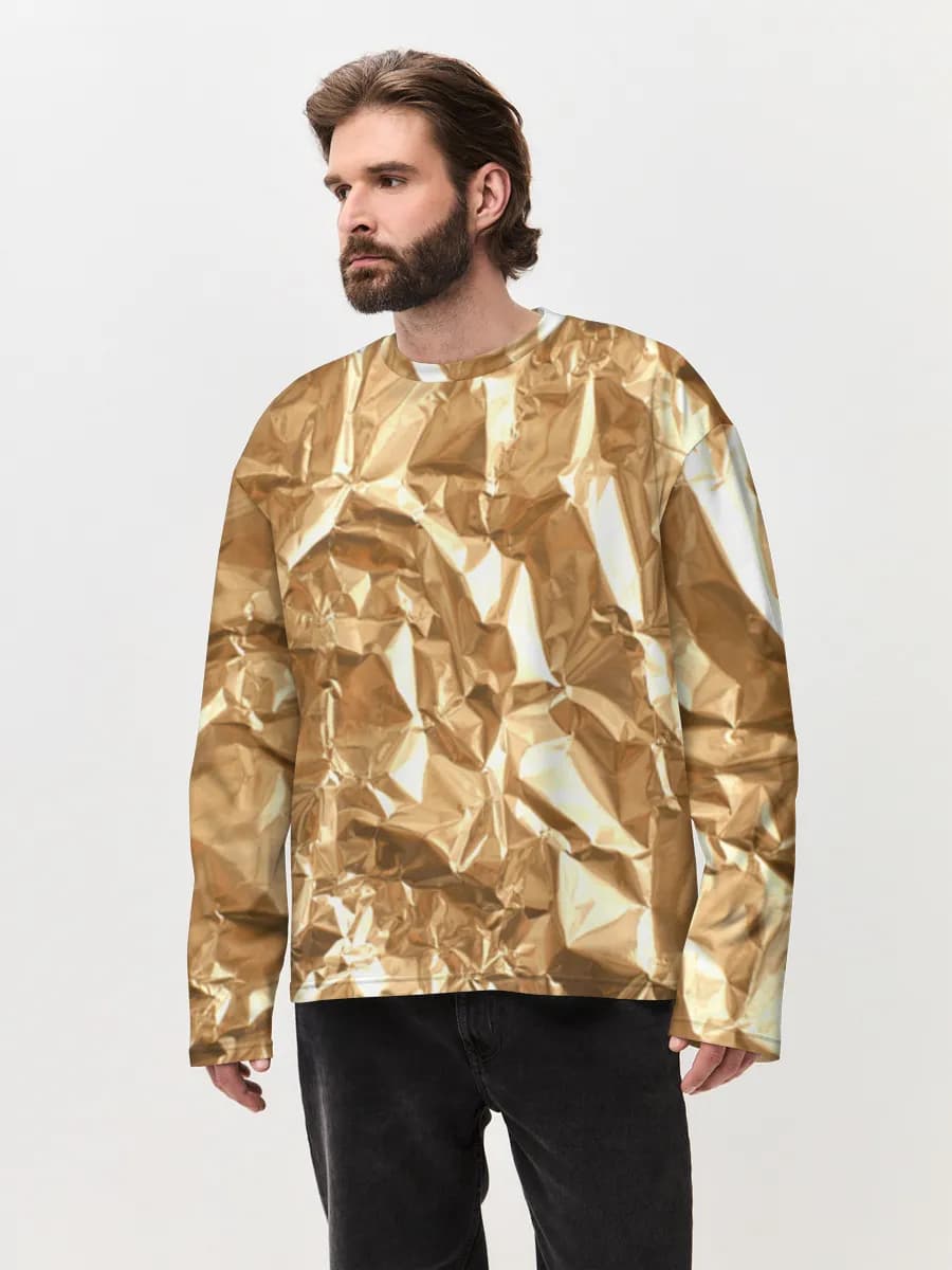 Men's oversized cotton long sleeve