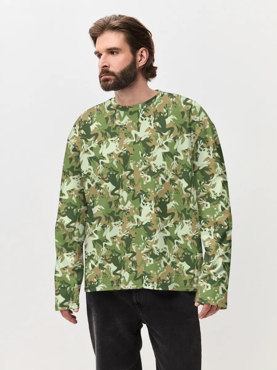 Men's oversized cotton long sleeve
