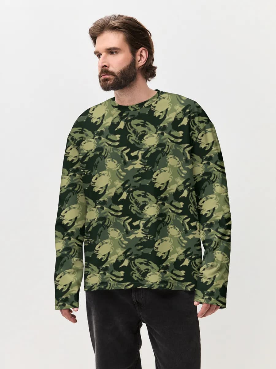 Men's oversized cotton long sleeve