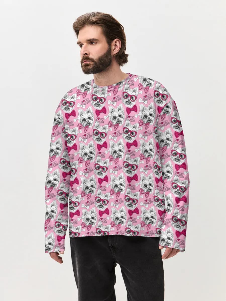 Men's oversized cotton long sleeve