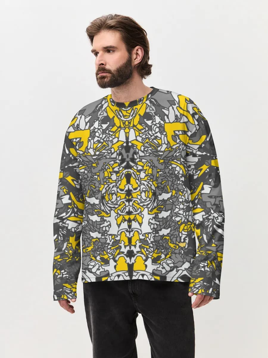 Men's oversized cotton long sleeve