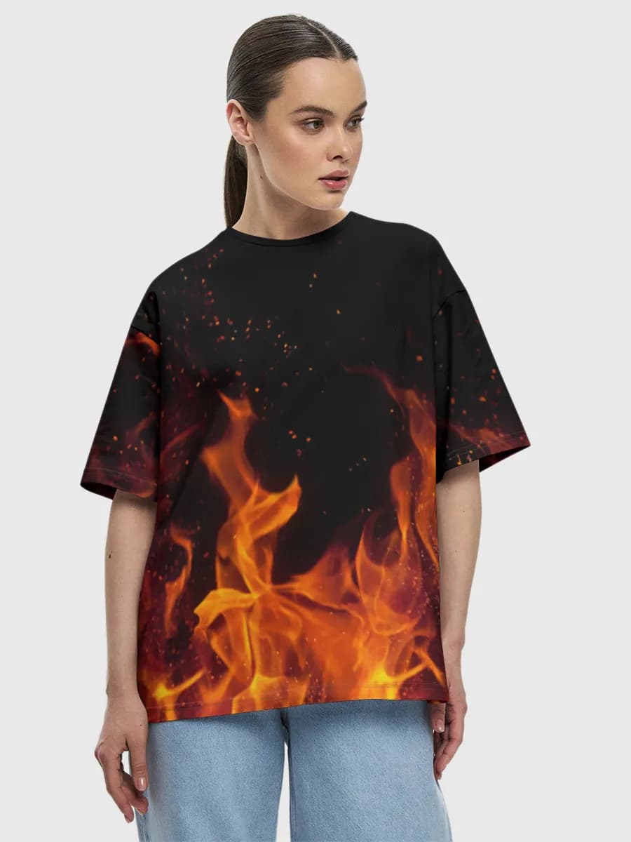 Women's oversized cotton T-shirt