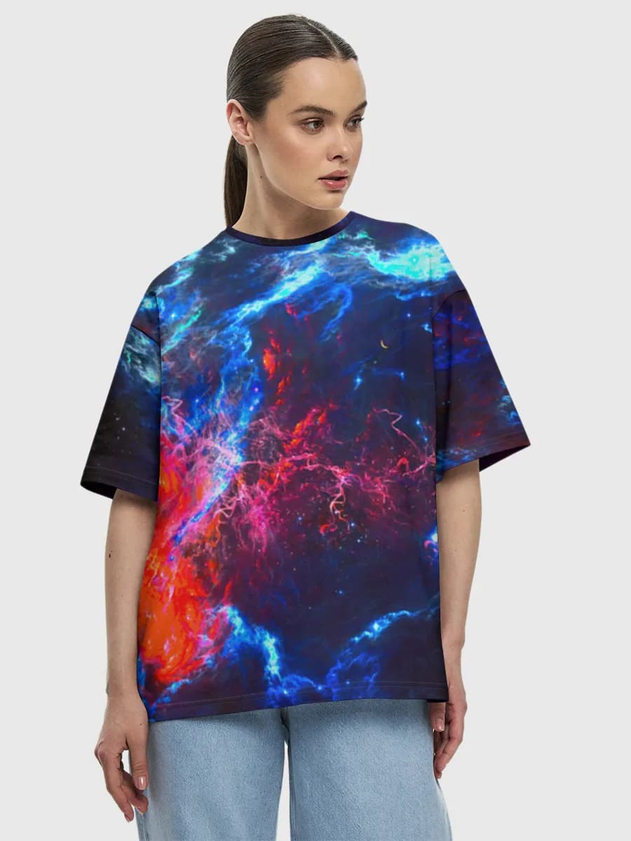 Women's oversized cotton T-shirt