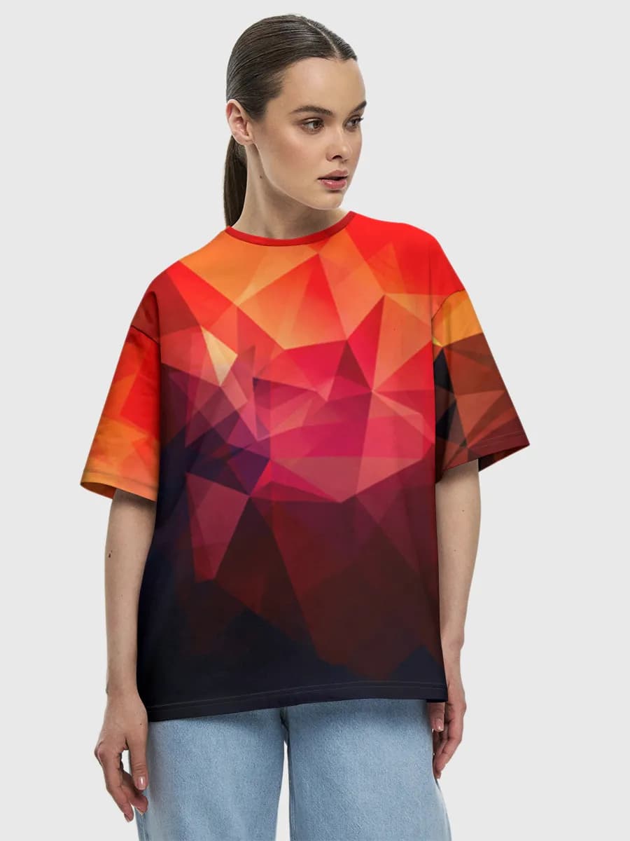 Women's oversized cotton T-shirt