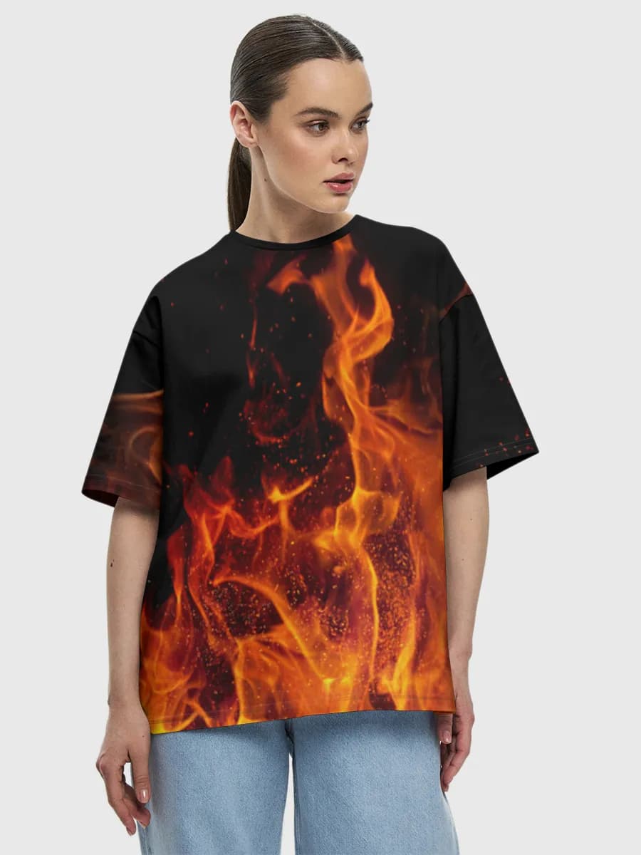 Women's oversized cotton T-shirt