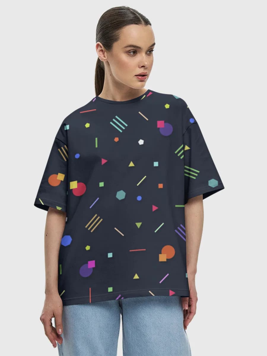 Women's oversized cotton T-shirt
