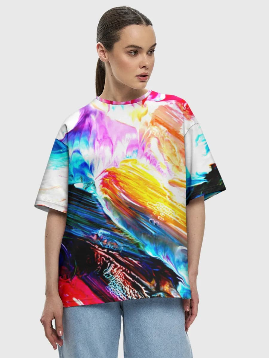 Women's oversized cotton T-shirt