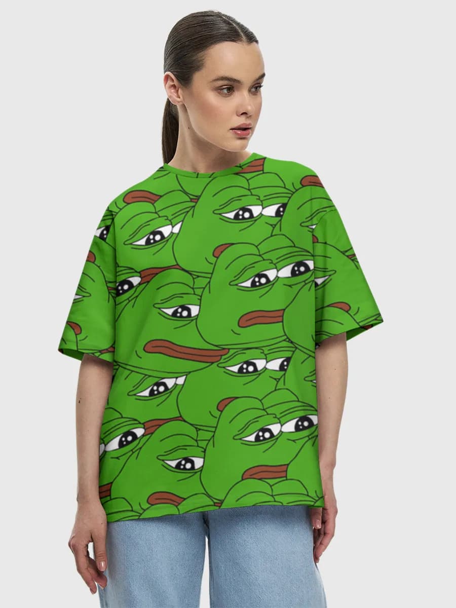 Women's oversized cotton T-shirt