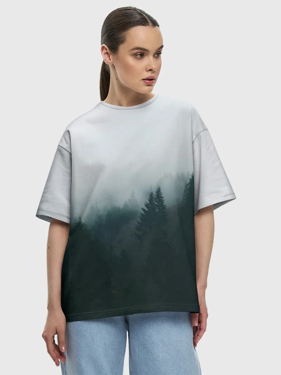 Women's oversized cotton T-shirt