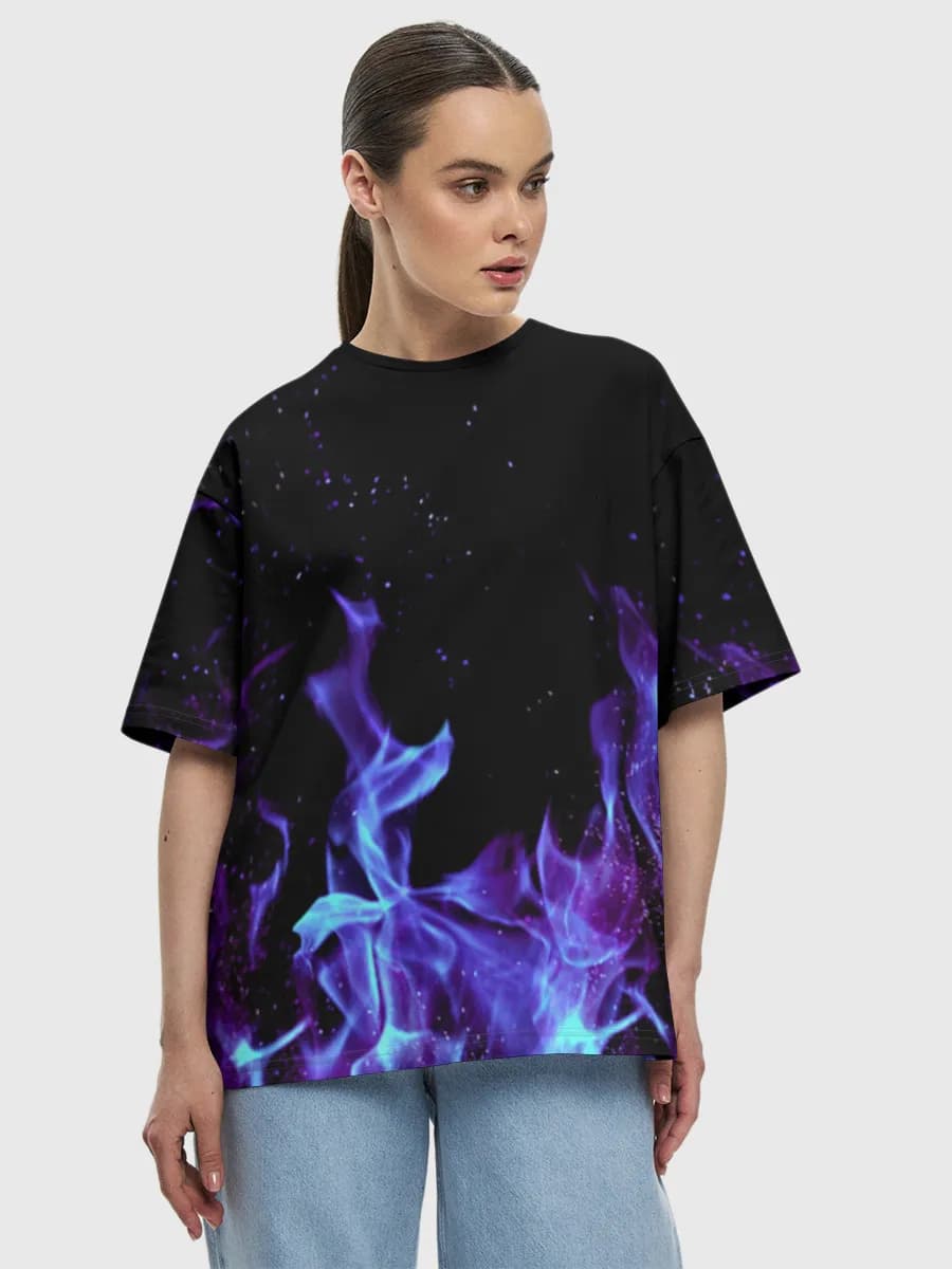 Women's oversized cotton T-shirt