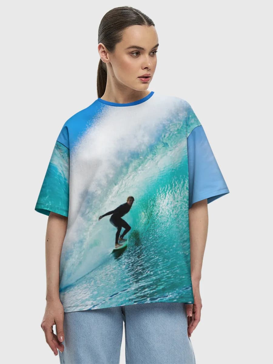 Women's oversized cotton T-shirt