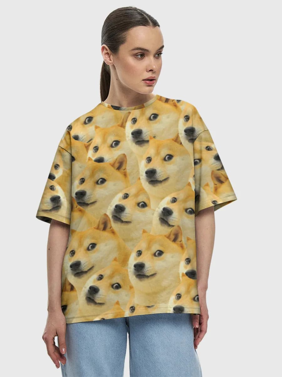 Women's oversized cotton T-shirt