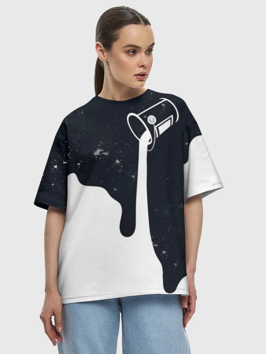 Women's oversized cotton T-shirt