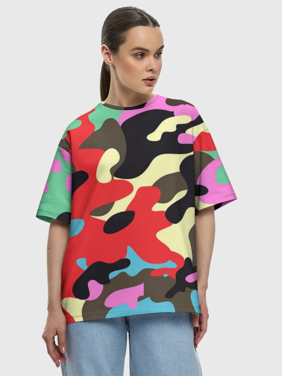 Women's oversized cotton T-shirt