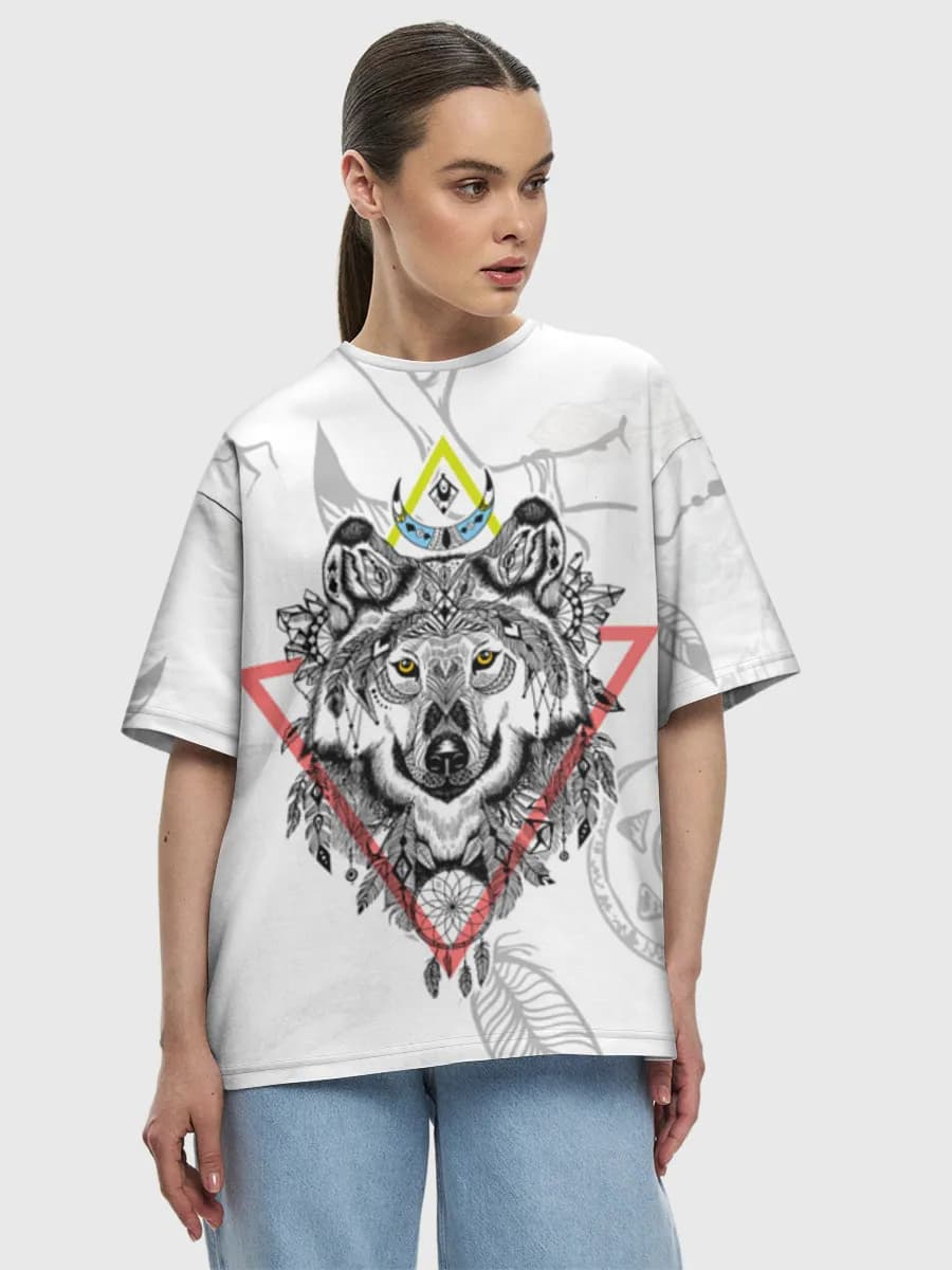 Women's oversized cotton T-shirt