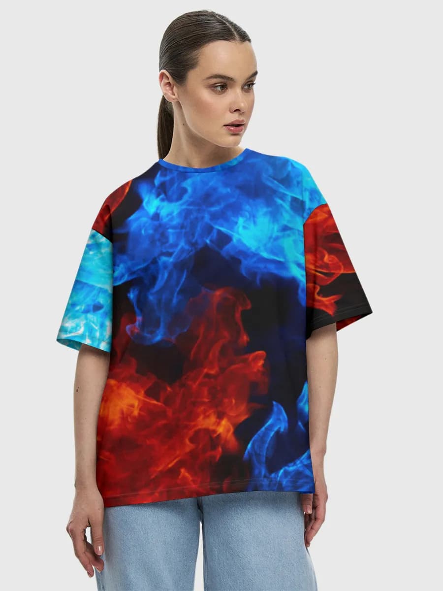 Women's oversized cotton T-shirt