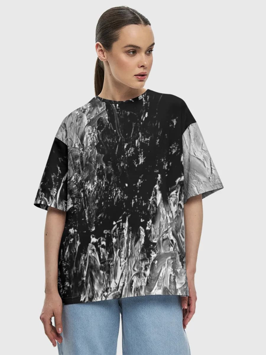 Women's oversized cotton T-shirt
