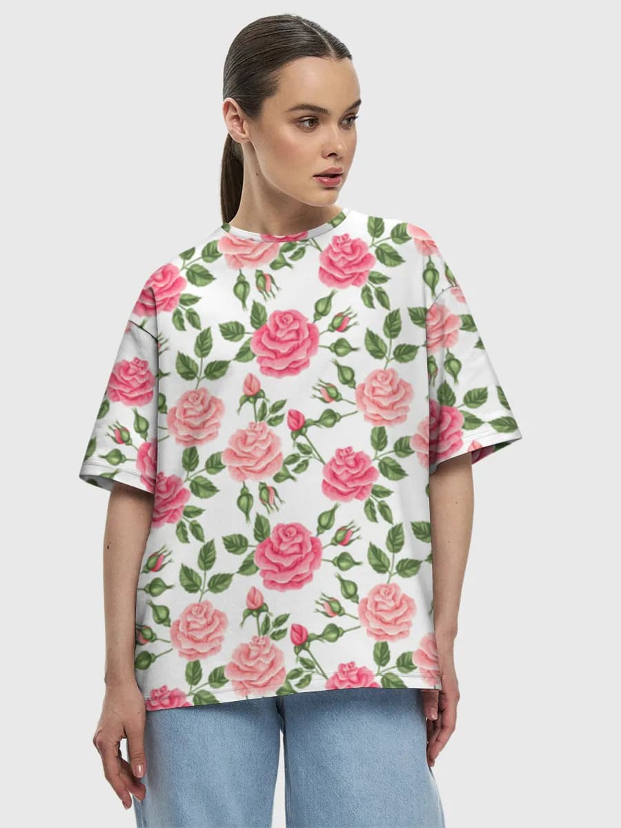Women's oversized cotton T-shirt